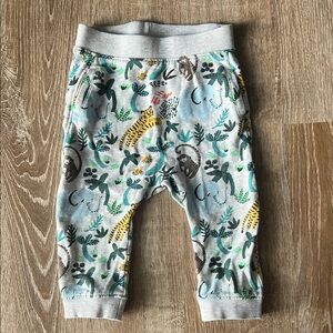 H&M Gray Safari Print Joggers size 9-12m